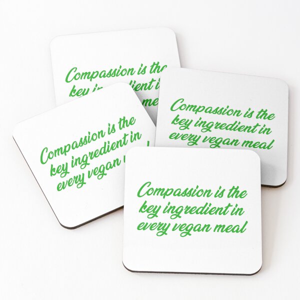 Item preview, Compassion is the key ingredient in every vegan meal. designed and sold by Absent-Visual.