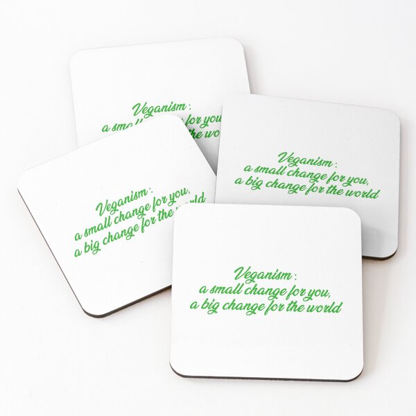 Item preview, Veganism: a small change for you, a big change for the world. designed and sold by Absent-Visual.