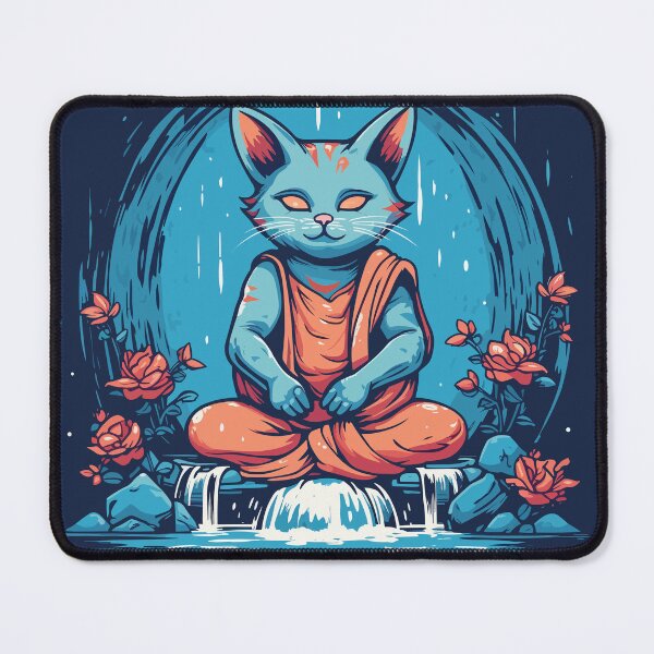 Item preview, Meditating Cat Feline-inspired designed and sold by Patel-D-Shop.