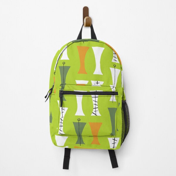 Item preview, Mid-Century Modern Pattern In Lime, Orange And Olive designed and sold by DEC02.