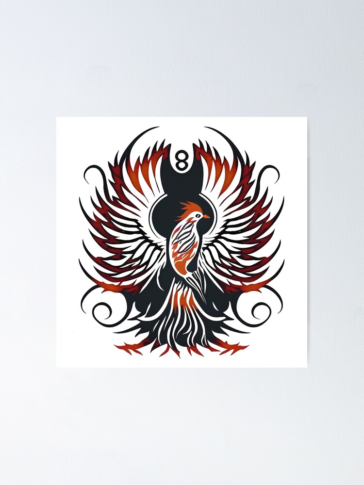 Phoenix bird icon, fire eagle emblem or flying falcon vector silhouette.  Phoenix firebird tattoo or mascot symbol for luxury company, fashion brand  or Stock Vector Image & Art - Alamy