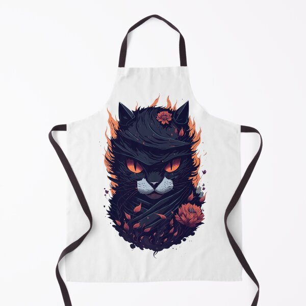 Aperçu de l'œuvre Conception florale de chat de feu ninja créée et vendue par PurfectPredator.
