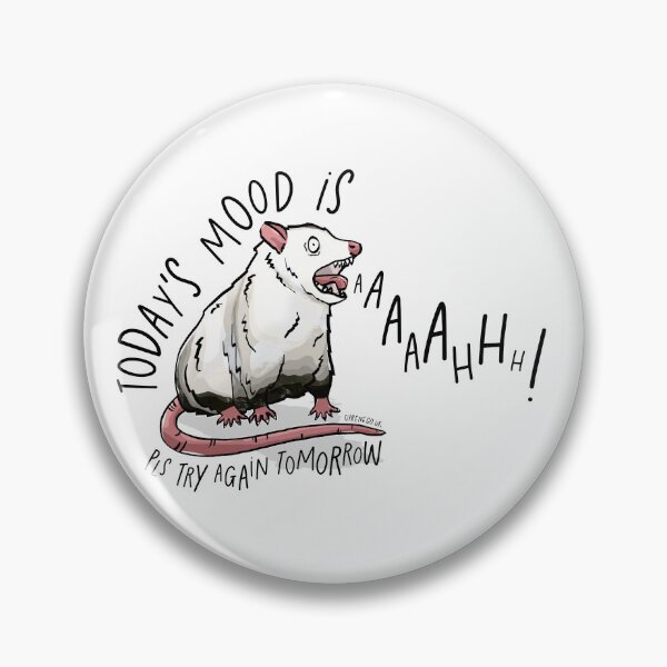 Item preview, Today's mood is aaaaah! - Anxiety Possum designed and sold by CPowellDesign.