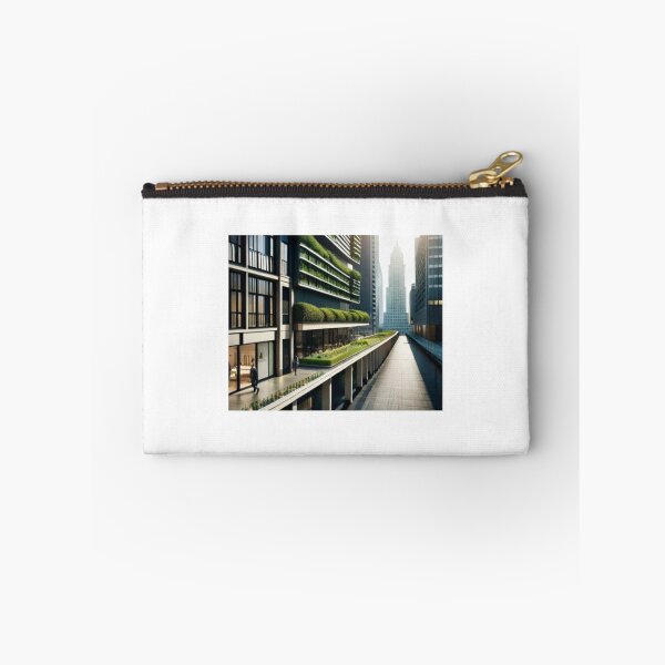 Item preview, Urban Oasis - City Street with Vibrant Green Roofs and Vertical Gardens designed and sold by Design-Layla.