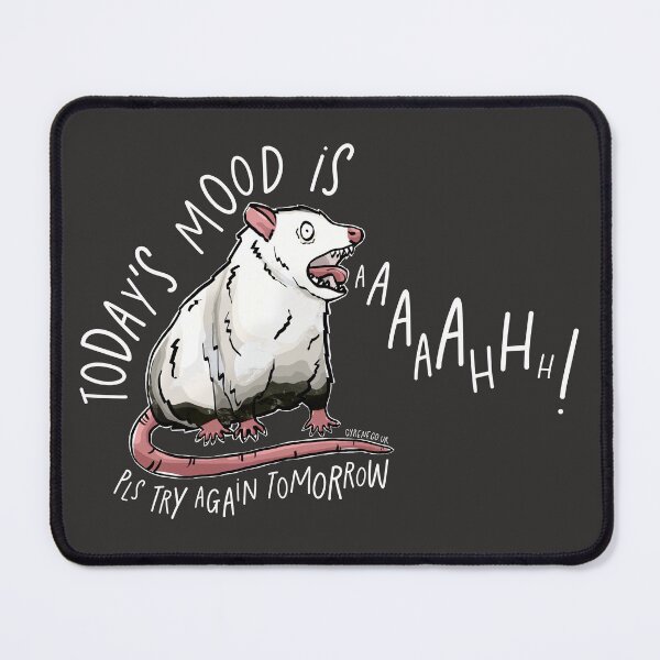 Item preview, Today's mood is aaaaaah! - Anxiety Possum designed and sold by CPowellDesign.
