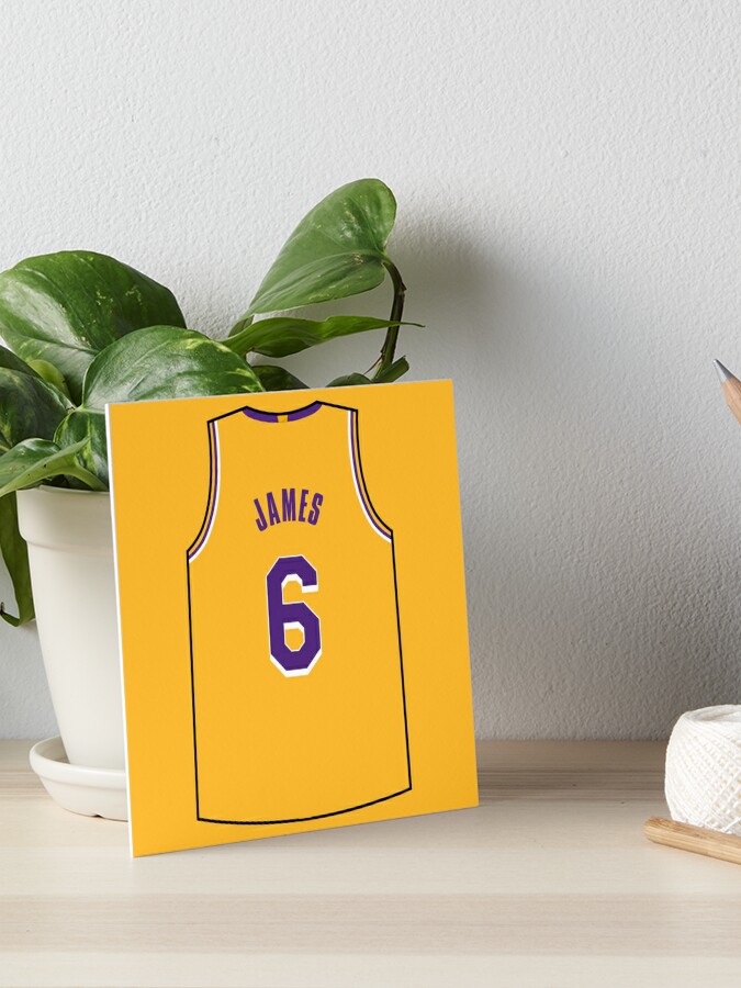 LeBron James Jersey Art Board Print for Sale by designsheaven