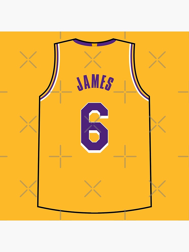 Download King Lebron James's Iconic Lakers Jersey Wallpaper