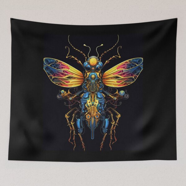 Item preview, Insectoid Automata: Biomechanical Insect Artwork T-Shirt designed and sold by JLCableStudio.