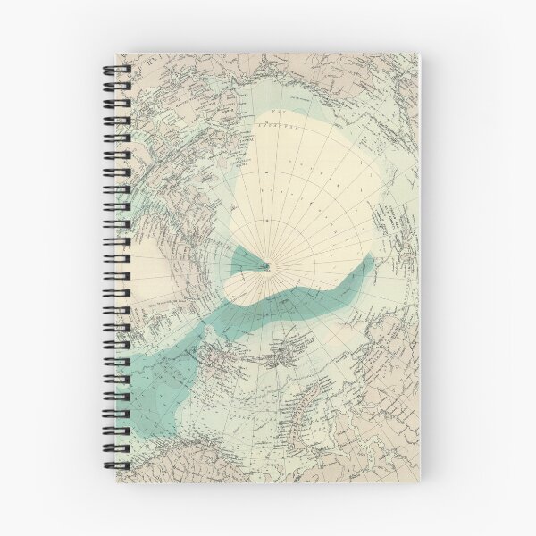 Item preview, Vintage North Pole Map (1922) designed and sold by BravuraMedia.