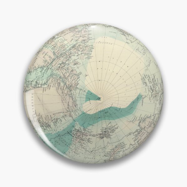 Item preview, Vintage North Pole Map (1922) designed and sold by BravuraMedia.
