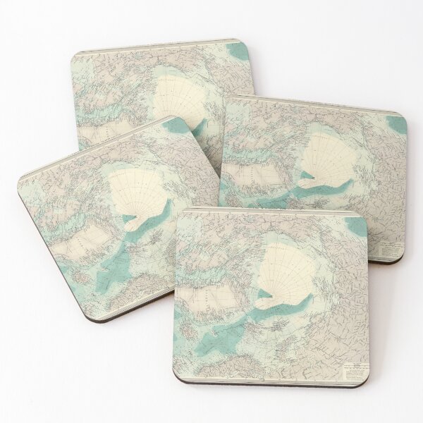 Item preview, Vintage North Pole Map (1922) designed and sold by BravuraMedia.