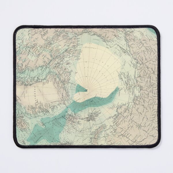 Item preview, Vintage North Pole Map (1922) designed and sold by BravuraMedia.