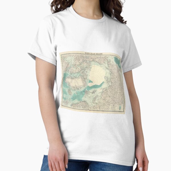 Item preview, Vintage North Pole Map (1922) designed and sold by BravuraMedia.