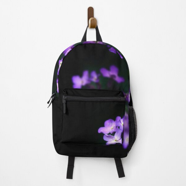 Item preview, Purple flowers on black background designed and sold by olena2552.