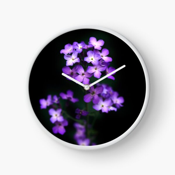 Item preview, Purple flowers on black background designed and sold by olena2552.