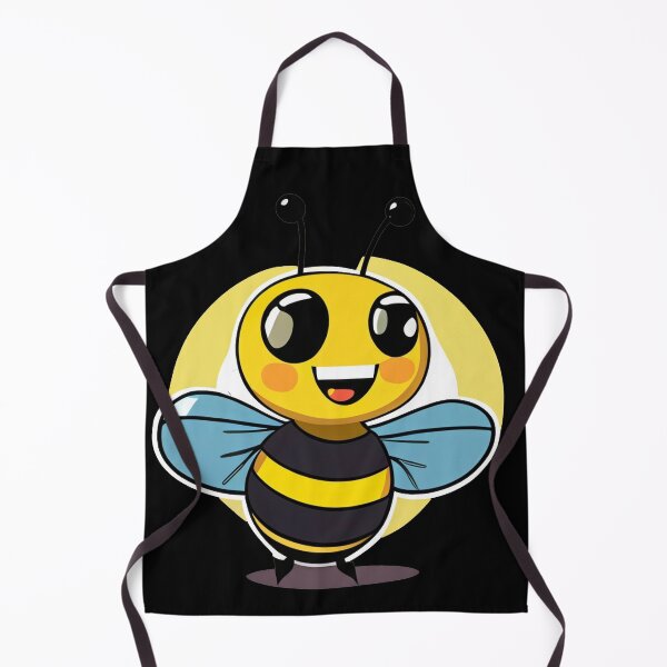 Item preview, Buzzing Charm Simple Cartoon Bee Illustration designed and sold by czarnyfeniks.