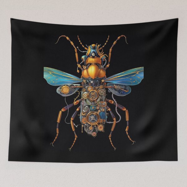 Item preview, Insectoid Automata: Biomechanical Insect Artwork T-Shirt designed and sold by JLCableStudio.