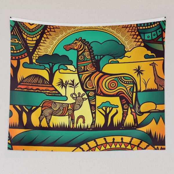 Item preview, African ethno designed and sold by WildlifeSafari.