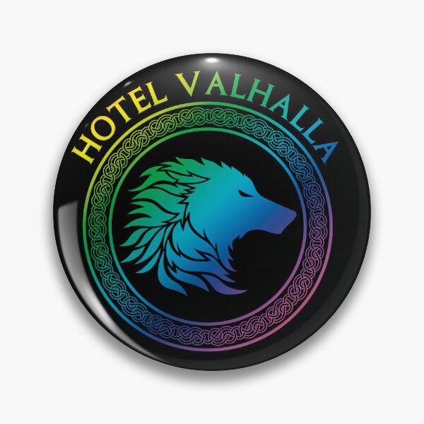 Item preview, Magnus Chase Hotal Valhalla Rainbow wolf Logo designed and sold by KAgraphic.