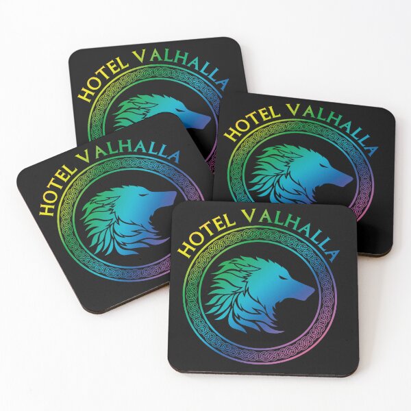 Item preview, Magnus Chase Hotal Valhalla Rainbow wolf Logo designed and sold by KAgraphic.