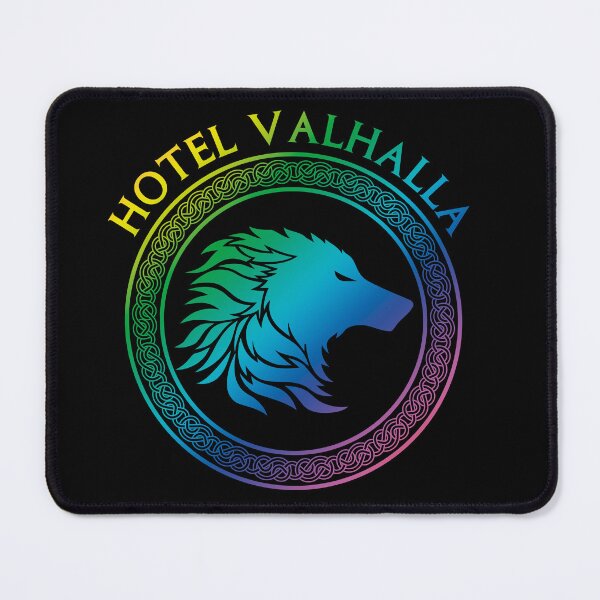 Item preview, Magnus Chase Hotal Valhalla Rainbow wolf Logo designed and sold by KAgraphic.