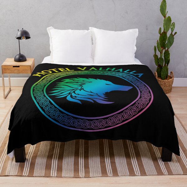 Item preview, Magnus Chase Hotal Valhalla Rainbow wolf Logo designed and sold by KAgraphic.