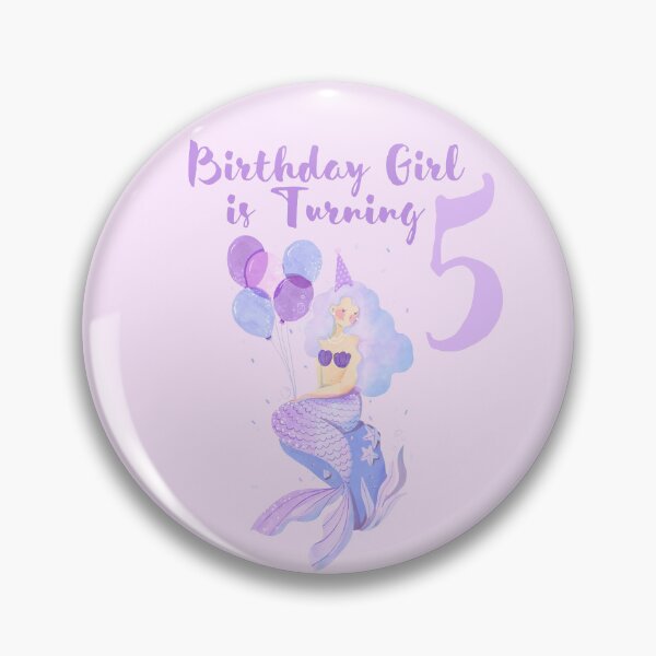 Item preview, Birthday Girl is turning 5 designed and sold by Katts-Art.
