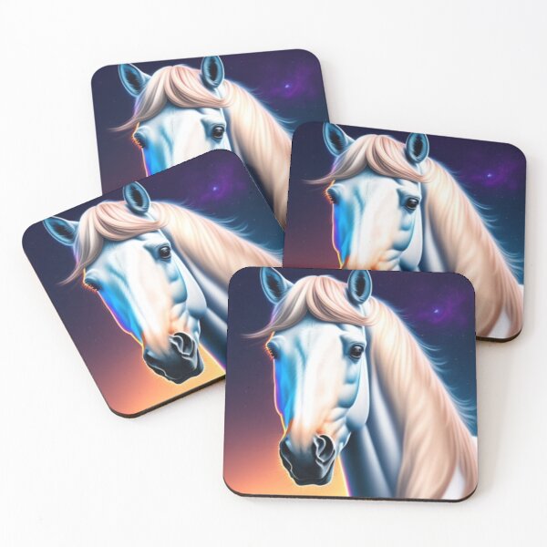 Item preview, Majesty White Horse Embraced by the Enchanting Sky designed and sold by Dreamlume.