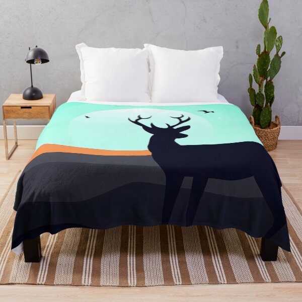 Item preview, Silhouette of Sunset Black Deer designed and sold by JingelBuiuns.