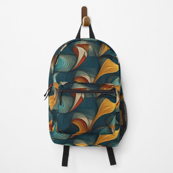 Item preview, Waves pattern in Green, orange, and yellow designed and sold by lilolighthouse.