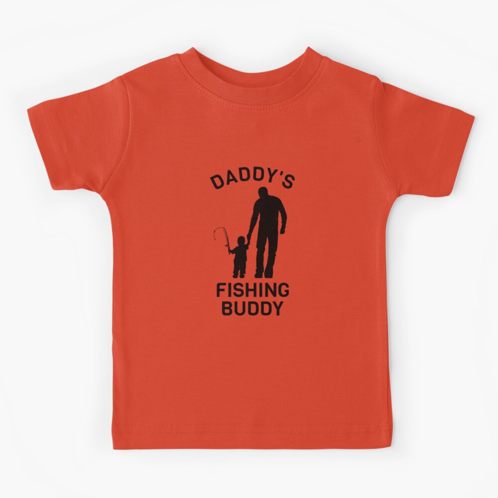 Daddy's Fishing Buddy - Graphic Fishing T-Shirt Novelty Fishing Shirt 