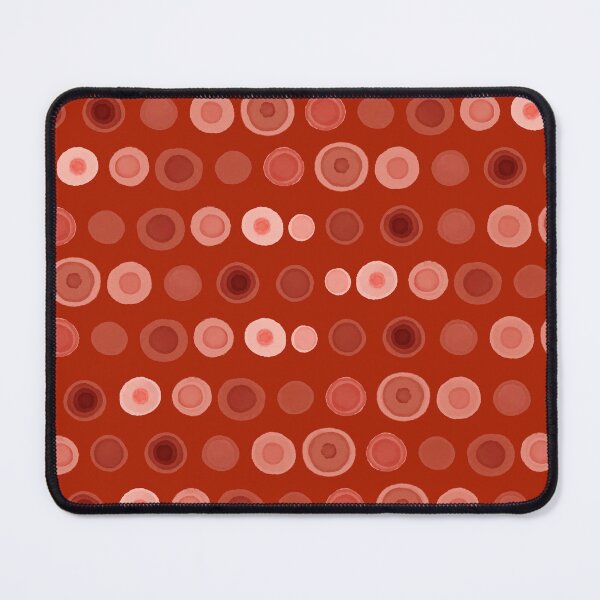 Item preview, Earthy Painted Dot Minimalist Pattern in Deep Clay and Coral Blush Pink designed and sold by kierkegaard.