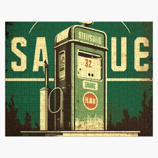 Vintage Gas Station Jigsaw Puzzle