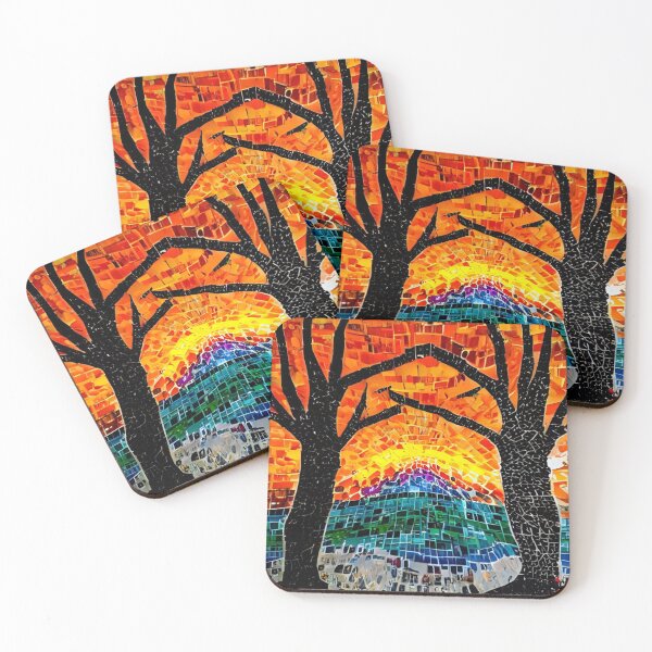 Item preview, Final duo of mosaïques Royalancla d'arbres amoureux designed and sold by realancla.
