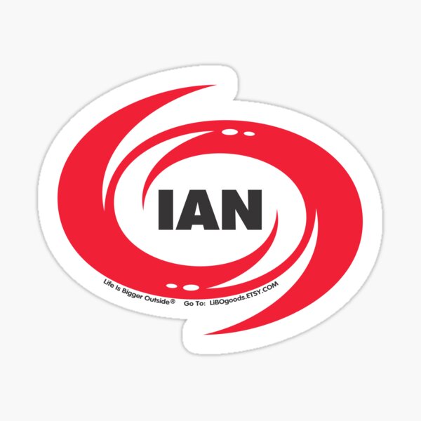 Item preview, Ian Hurricane Sticker- Weatherproof! designed and sold by Jay Kenton Manning.