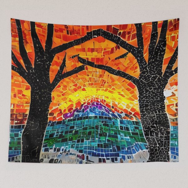 Item preview, Final duo of mosaïques Royalancla d'arbres amoureux designed and sold by realancla.
