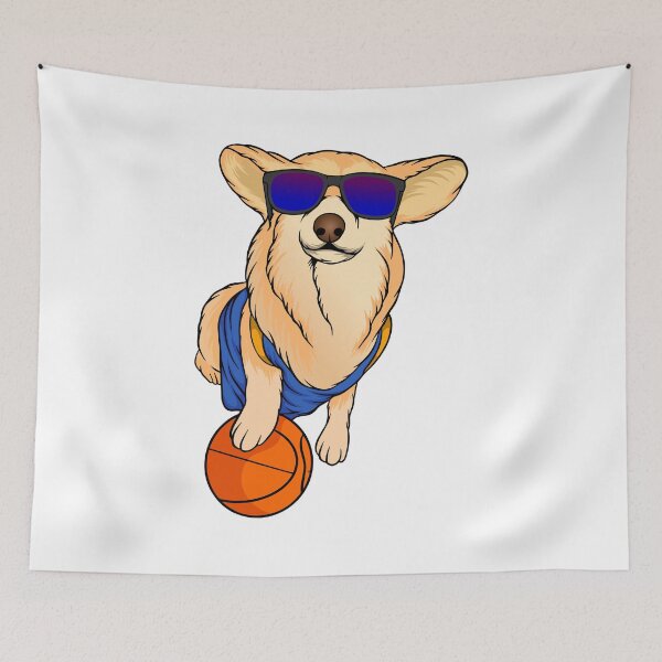 Item preview, Cool Corgi Slam Dunk - Shades and Style Tee designed and sold by CryptoLuke.