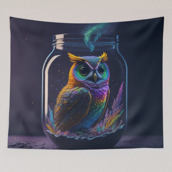 Item preview, An owl in a jar 2 designed and sold by SnapMood.