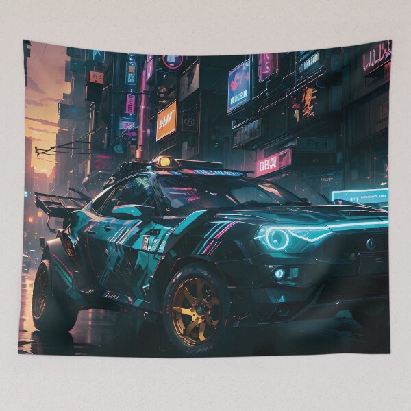 Item preview, Futuristic Cyberpunk Style Sports Car designed and sold by ByteyCreatives.