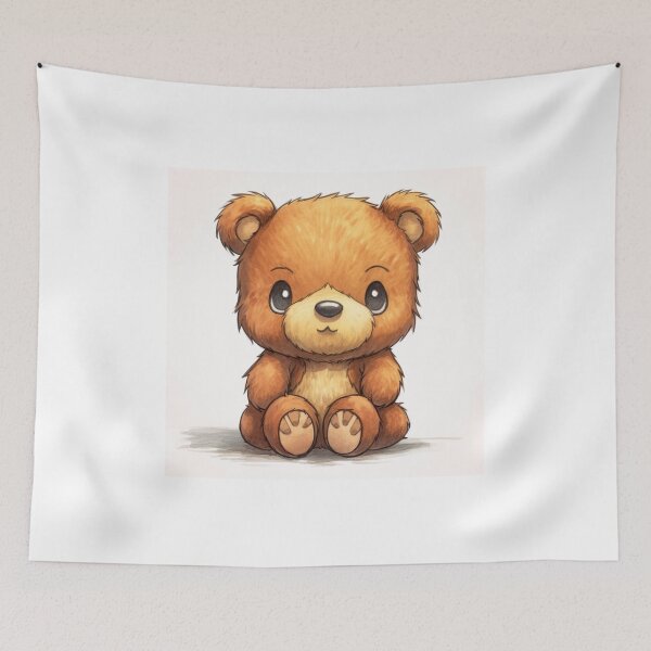 Item preview, Adorable Little Orange Bear - Sweetness and Energy designed and sold by Neuronexia.