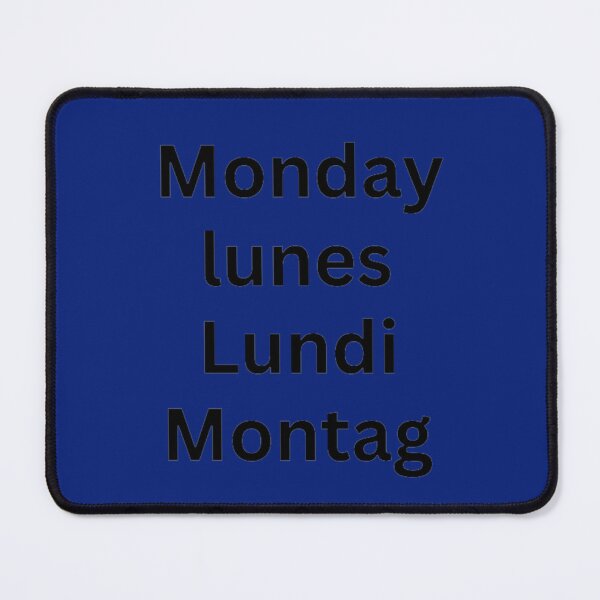 Item preview, 00052 Monday Lunes Lundi Montag B designed and sold by guillermositweb.