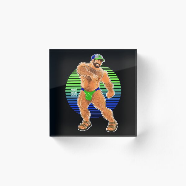 ADAM LIKES TO DANCE - LIME SUN Acrylic Block