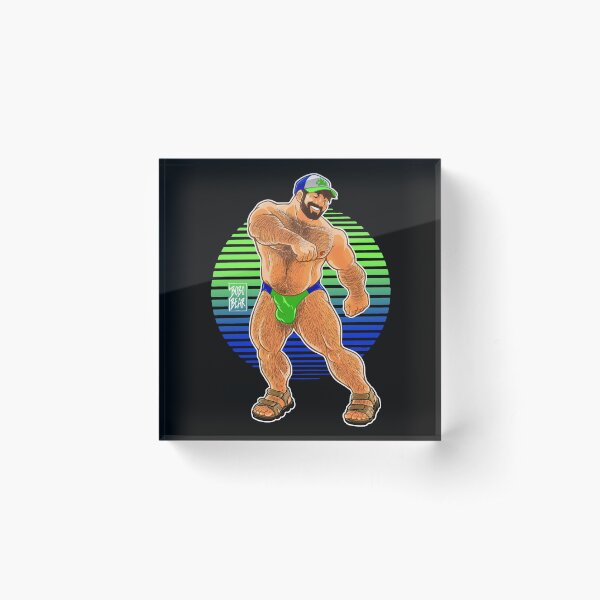 ADAM LIKES TO DANCE - LIME SUN Acrylic Block