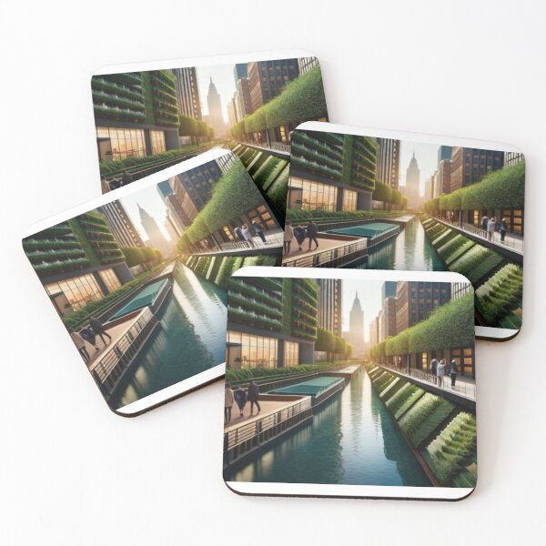 Item preview, Urban Balance - Fusion of Modern Architecture and Nature designed and sold by Design-Layla.