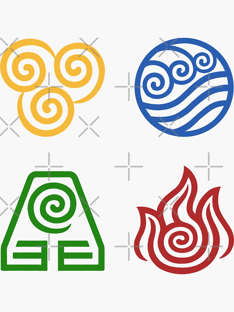 Avatar Stickers for Sale  Element symbols, The last airbender, Avatar the  last airbender art