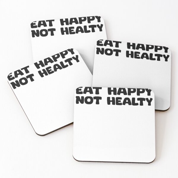 Item preview,  Eat happy not healthy simple design designed and sold by Yakuzads.