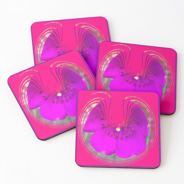 Item preview, Fuchsia-Magenta Whimsical color Calandrinia Flower by Iritof designed and sold by iritof.