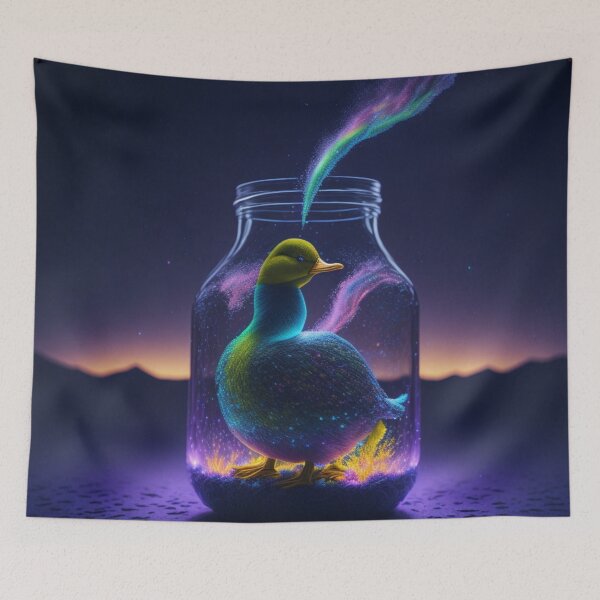 Item preview, A duck in a jar 1 designed and sold by SnapMood.
