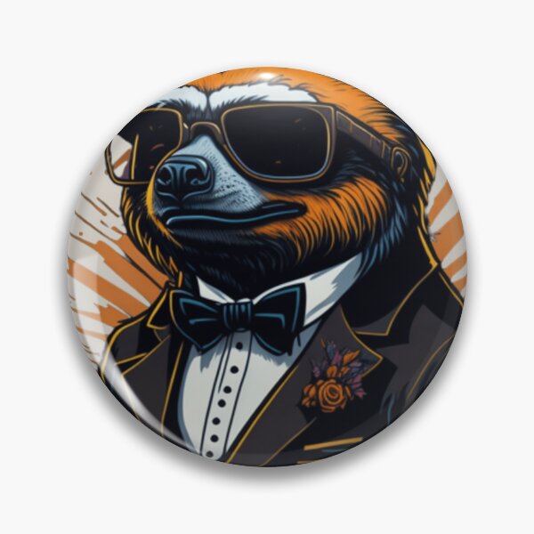 Item preview, sloth mafia boss, funny design designed and sold by K-Art-Design.