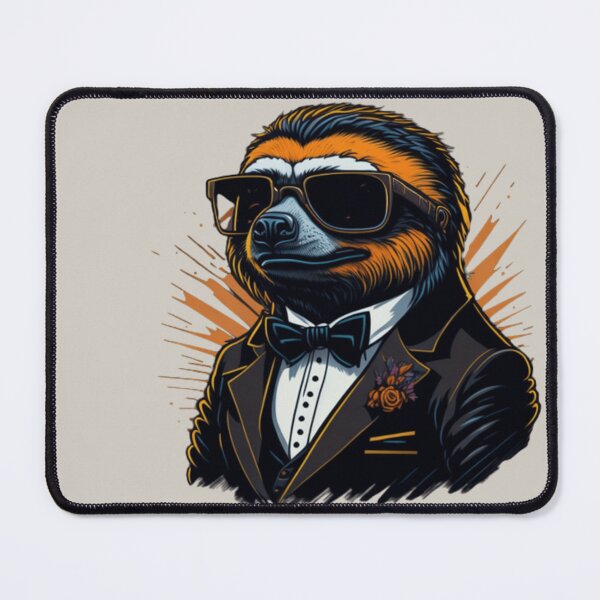 Item preview, sloth mafia boss, funny design designed and sold by K-Art-Design.